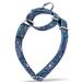 Martingale dog collar with flower pressure-then dog collar no pulling hard-wearing adjustable large neck circumference 43.2 cm-63.5 cm fireworks points indigo large 1 inch wide fireworks points (indigo)