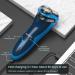 SweetLF Electric Razor for Men - 2023 Waterproof Rechargeable Shaver with LED Display | Ideal Wet & Dry Rotary Electric Shaver Gift for Dad Husband Boyfriend (Black Blue - Buy Online on GoSupps.com