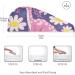 Beautiful Daisy Petals Cartoon Dinosaur Hair Towel 2 Pack | Super Absorbent Quick Dry Turbans for Women & Girls - Ideal Hair Drying Solution - Buy Online on GoSupps.com