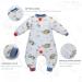 100% Cotton Baby Sleep Sack with Legs | Detachable Sleeves | Unisex Sleeping Bag for 3-12 Months | 2-Way Zipper & Button | Autumn & Winter Wearable Blanket (Magic Cloud XS) - Buy Online on GoSupps.com