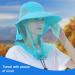 DRYIC Mosquito Head Net Mesh Hat - Extra Fine Holes Insect Netting Bug Face Shield Sun Protection Bug Bee Keeper Outdoor Fishing Hiking Camping Gardening Blue - Buy Online on GoSupps.com