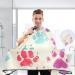 Waterproof Barber Cape - Cute Cat's Paw Pattern & Cheetah Haircut Bib for Men & Women | Unisex Hair Cutting Cape - Buy Online on GoSupps.com