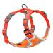Thinkpet no-pull dog harness leash set breathable chest harness for small medium large dogs adjustable soft running harness safe control padded reflective safety harness (1 Pack) orange