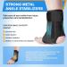 Ankle Brace for Sprained Ankle | Lightweight Lace-Free Support for Men & Women | Metal Springs Splint Stabilizer for Sports - Basketball Volleyball Tennis - Buy Online on GoSupps.com