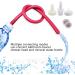 Haofy Enema Cleaning Hose - 50 cm Silicone Nozzle for Anal Intestine Cleaning | High Toughness Red with Bottle Connection - Buy Online on GoSupps.com
