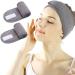 LADES Spa Headband - Facial Women Makeup Hairband Towel Cloth With Adjustable Magic Sticker For Washing Face Makeup (Gray+Gray) Pack Of 1 Grey+Grey