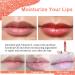 Oulac Coral Lip Stain: Glitter Lip Gloss for Lip Care | Vegan & Cruelty-Free | C05 Woah Coral with Pink and Golden Sparkle - Buy Online on GoSupps.com