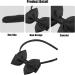 VOCOSTE Bow Headband Fashion Cute Polyester Hairband for Teenager Black 5.9x4.4 Inch - Buy Online on GoSupps.com