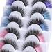 QYLPZ 8 Pairs Coloured False Eyelashes Colored Lashes Cat Eye Natural False Lashes Faux Mink Lashes Colored Lashes Fluffy Wispy Russian Strip Lashes with Color (4 MIX Colors ) Color mix02 - Buy Online on GoSupps.com