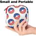 Buy Stylish Menstruation Pad Bag with Zipper - American Flag Donut Design | Women s Napkin & Tampons Collection Bag - Buy Online on GoSupps.com