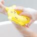 Mxshc Children's Bath Sponge - Scrubber Sponge Bath Ball for Kids | Highly Absorbent Scrubber Cleaning Tool for Dormitory Travel Hotel Bathroom and Home Yellow - Buy Online on GoSupps.com
