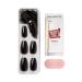 KISS imPRESS No Glue Mani Press On Nails - All Black Coffin Shape Medium Size 30 Nails & Accessories - Buy Online on GoSupps.com