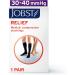 JOBST Relief Knee High Compression Socks 30-40 mmHg | Comfortable Unisex Closed Toe Design | Black - Petite Large Full Calf - International Shipping Available - Buy Online on GoSupps.com