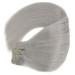 Vivien Grau Clip-In Extensions | 18 Real Remy Hair - Gray Silber 120g 7PCs - Premium Quality Hair Extensions - Buy Online on GoSupps.com