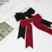 Acwoo Satin-Haired Hair Clips with Loop | 90s Bowknot French Band Hairpins for Parties & Christmas - Buy Online on GoSupps.com