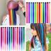 24 Pcs Colored Hair Extensions Colorful Clip in Hair Extensions 22 inch Synthetic Straight Hair Extensions for Kids Girls Women A 24Pcs - Solid color + Gradient color - Buy Online on GoSupps.com