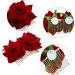 Clyhon Pack of 3 Rose Flower Hair Clips for Women | Wedding & Flamenco Hair Accessories | Red Floral Hair Clips - Buy Online on GoSupps.com