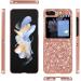 Tivenfezk Nadoli Glitter Case for Samsung Galaxy Z Flip 5 - Black Glossy Bling Ultra-Thin Shockproof Protective Cover - Buy Online on GoSupps.com