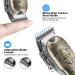 Soonsell Professional Cordless T-Blade Hair Clippers Set for Men, Close Cutting Beard Trimmer with LCD Display - Gold - Buy Online on GoSupps.com