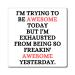 Funny Awesome Amazing Self-Motivations Inspirational Saying Humorous Motive Sayings Confident Uplifting Funny Magnets 4" 4"