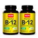 Jarrow Formulas Methyl B-12 1000 mcg - 100 Chewable Tablets Lemon - Pack of 2 - Bioactive Vitamin B12 - Supports Energy Production Brain Health & Metabolism - Gluten Free - 200 Total Servings