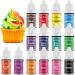 Food color gel 14 colors set - Waysroma Gel -colored food colors highly concentrated food coloring for baking cakes macaron frosting fondant cookies donuts