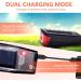 BURNINGSUN Bike Light Set & Horn - Solar Powered USB Rechargeable 4 Mode Headlight Taillight Combo for Cycling Safety + LED Speaker Bell - Buy Online on GoSupps.com