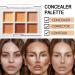 Professional Makeup Cream Contour Palette & Brush Set by MKNZOME - 12 Colours Full Coverage Concealer for Face Contouring - Perfect Gift for Women & Girls - Buy Online on GoSupps.com