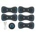 Mini-cervical massager leg massage device portable massage device with adjustable frequency for neck shoulder back waist arms legs pain (with 5 pieces of massage plaster))