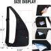 Peicees Sling Bag | Shoulder Backpack with Multiple Pockets for Outdoor Activities | Black - Buy Online on GoSupps.com