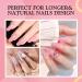 Rechoo Builder Gel for Nails - 15ml Pink Nail Extension Set with 50 Nail Forms | 5 in 1 UV Harder Gel for French Nail Art & Design - Buy Online on GoSupps.com