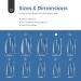 Beetles Almond Medium Shape Gel Nail Tips Refill Pack - 200pcs Size 3 Gelly Tips for Salon and DIY Nail Extensions - Buy Online on GoSupps.com