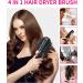 4-in-1 Hair Dryer Brush & Styler Volumizer | Professional Hot Air Brush for Fast Drying, Straightening & Curling - Black - Buy Online on GoSupps.com