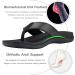 Everhealth Men's Orthotic Flip Flops - Arch Support Sandals for Plantar Fasciitis and Flat Feet - Black, Size 7 - Buy Online on GoSupps.com