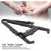 Skinfold Caliper - Accurate Body Fat Measurement Tool | Corrosion-Resistant Black Metric Caliper for International Shipping - Buy Online on GoSupps.com