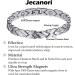 Jecanori Lymph Drainage Magnetic Bracelet for Women - Arthritis Pain Relief & Carpal Tunnel Therapy - Titanium Steel Crystal Jewelry Gift (Silver) - Buy Online on GoSupps.com