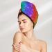 Glitter Rainbow Hair Towel Wrap - Quick Drying Turban for Effortless Hair Care | International Shipping - Buy Online on GoSupps.com