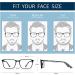 BLUEMOKY Blue Light Reading Glasses for Men - Square Frame Anti Glare Computer Readers in Black (200.0x) - Buy Online on GoSupps.com