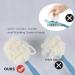 Shower Body Brush with Bristles and Loofah Back Scrubber - Long Handle for Skin Bath Massage - Men and Women - Blue & Grey - Buy Online on GoSupps.com