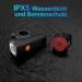 LED Bicycle Light Set - USB Rechargeable Front & Rear Lights IPX5 Waterproof STVZO Approved Black - Buy Online on GoSupps.com