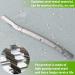 Silver Diamond Eyebrow Razor for Men and Women - Anti-Slip Handle, Stainless Steel Dermaplaning Tool for Hair Removal - Buy Online on GoSupps.com
