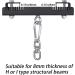 KSWLOR Heavy Duty Beam Clamp Hanger: 360 Rotation Punching Bag Mount for Boxing, Muay Thai, Aerial Yoga & Hammocks - Buy Online on GoSupps.com