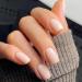 Nude White Short False Nails - 24Pcs Square Press on Nails with Glue | Full Cover Stick on Nails for Women & Girls - Buy Online on GoSupps.com