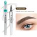 Eyebrow Pen Microblading Eyebrow Pencil Brow Pencil with fork Precise Brush-Tip Creates Natural Looking Brows Effortlessly Create Natural Hair Like Brows (Dark brown) - Buy Online on GoSupps.com