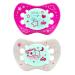 Nip light-pin "Night": jaw-friendly reduces pressure on dental and jaw areas made in Germany BPA-free size 3 16-32 months silicone girl pink 16-32 months girl