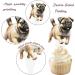 Pug Dog Cupcake Toppers Pug Birthday Decorations 48Pcs Pug Dog Party Decorations Pug Cupcake Picks Dog Theme Party Decoration for Playful Pugs Puppy Baby Shower Supplies - Buy Online on GoSupps.com