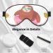 Sloth with Donuts Sleep Mask | Double-Sided Adjustable Eye Cover for Perfect Shading & Reduced Eye Edema | Soft & Comfortable Sleep Mask for Travel - Buy Online on GoSupps.com