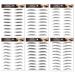 120 Pairs Eyebrow Tattoos Stickers Eyebrow Water Transfers Stickers Hair-Like Waterproof Eyebrow Stickers for Brow Grooming Shaping black