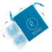 Silicone Ear Plugs - 2 Pairs, NRR 32, Waterproof, Hypoallergenic - Ultra Comfortable Noise Reduction for Swimming, Concerts & Airplanes - with Travel Pouch (Blue) - Buy Online on GoSupps.com