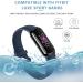 Funeng 3 Pack Silicone Bands for Fitbit Luxe - Large Black/Navy Blue/Gray - Sport Replacement Wristbands for Men and Women - Buy Online on GoSupps.com